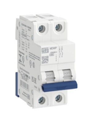 MINI INTERRUPTOR TERMOMAGNETICO 2 POLOS 25 A MDWP-C25-2
