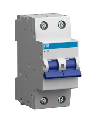 MINI INTERRUPTOR TERMOMAGNETICO 2 POLOS 80 A MDW-C80-2
