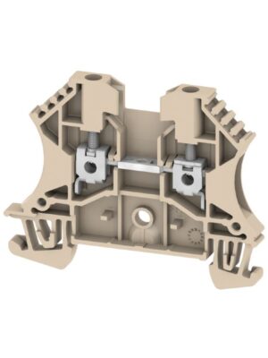 CLEMA DE PASO 2.5 MM² (26-12 AWG) 800V, 24V, COLOR BEIGE OSCURO WDU 2.5